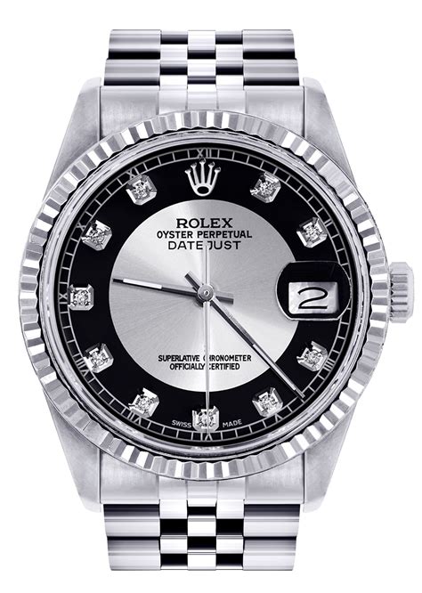 Rolex Datejust tuxedo diamond